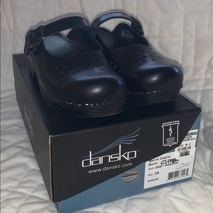 Dansko Merrie Cabrio Black Clogs